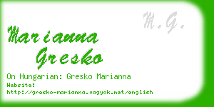 marianna gresko business card